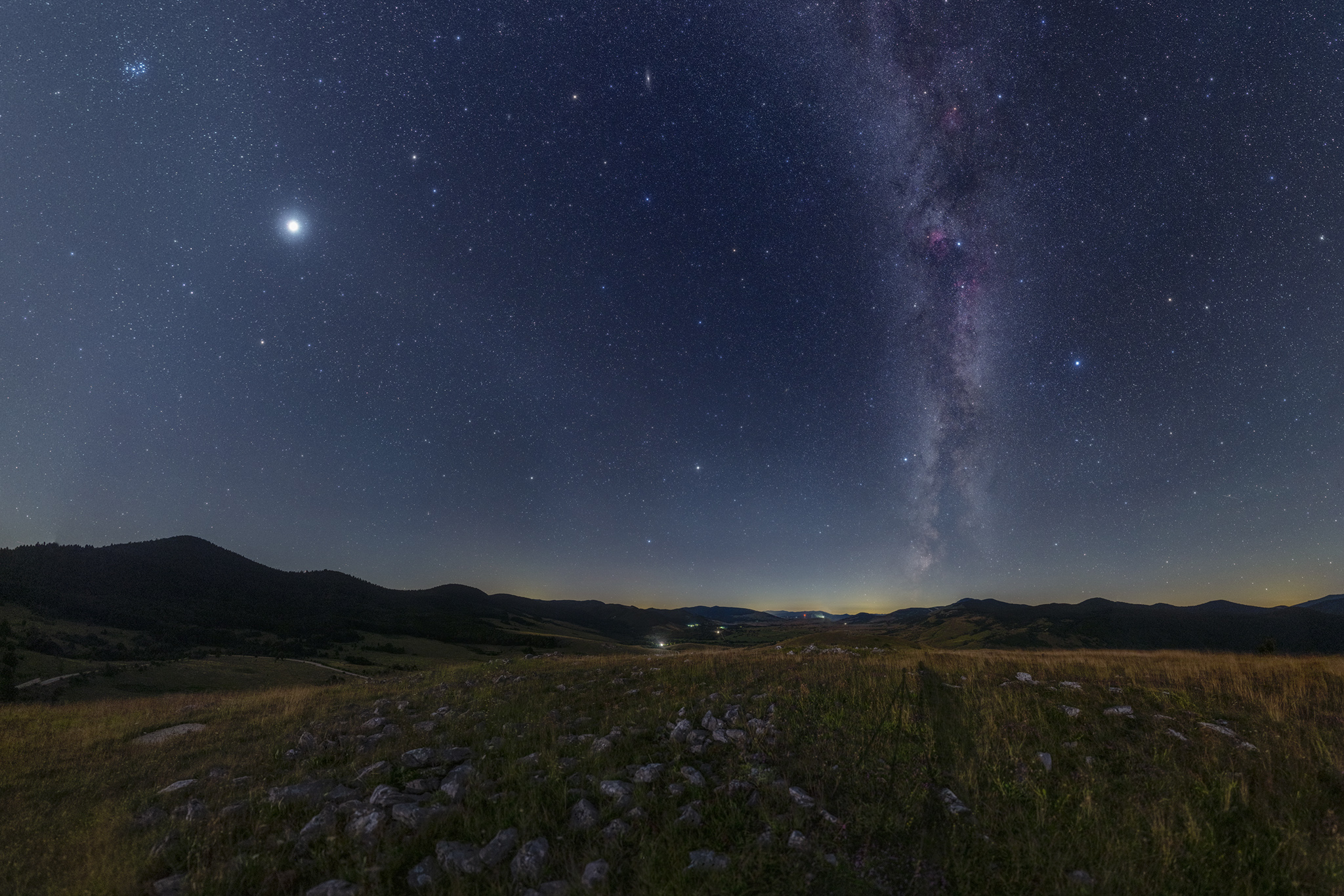 13 Moonlit zodiacal bridge over Mazin Croatia nightscapes Ondrej Kralik